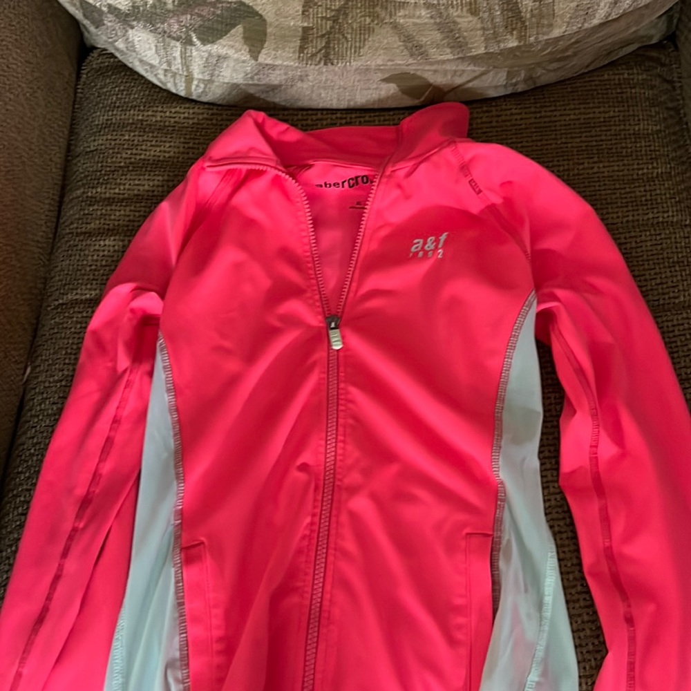 pink Abercrombie and Fitch Zip Up